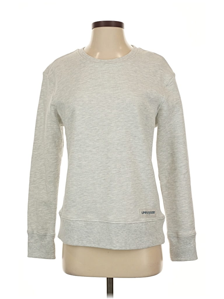 Pre-owned Life Is Good Sweatshirt In Gray