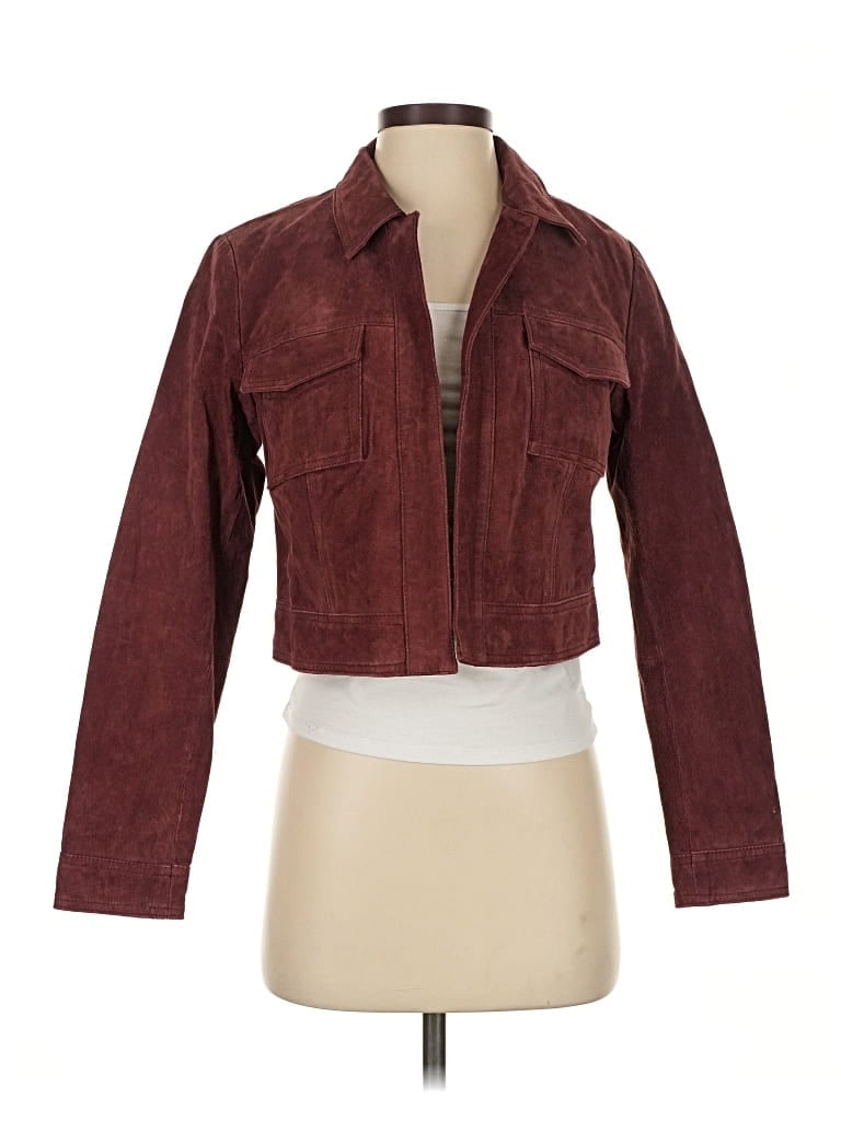 Pre-owned Xxi Jacket In Burgundy