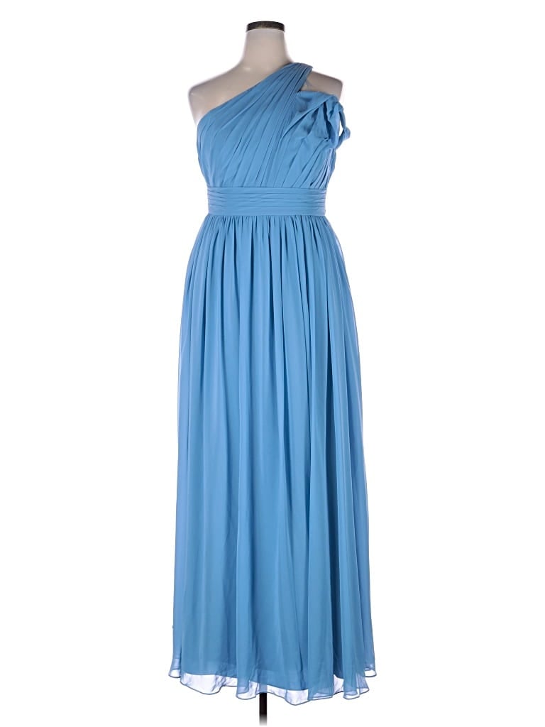 Pre-owned Azazie Cocktail Dress In Blue