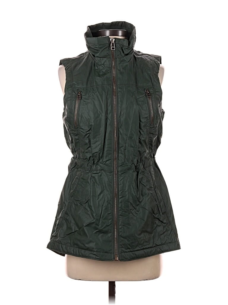 Pre-owned Athleta Vest In Green
