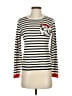 Whisper by Brodie Stripes Ivory Pullover Sweater Size S - photo 1