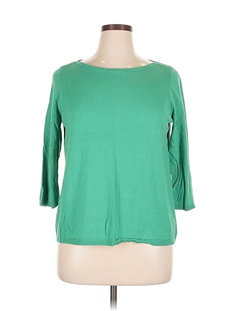 Pre-owned Ann Taylor Loft Cardigan Sweater In Green