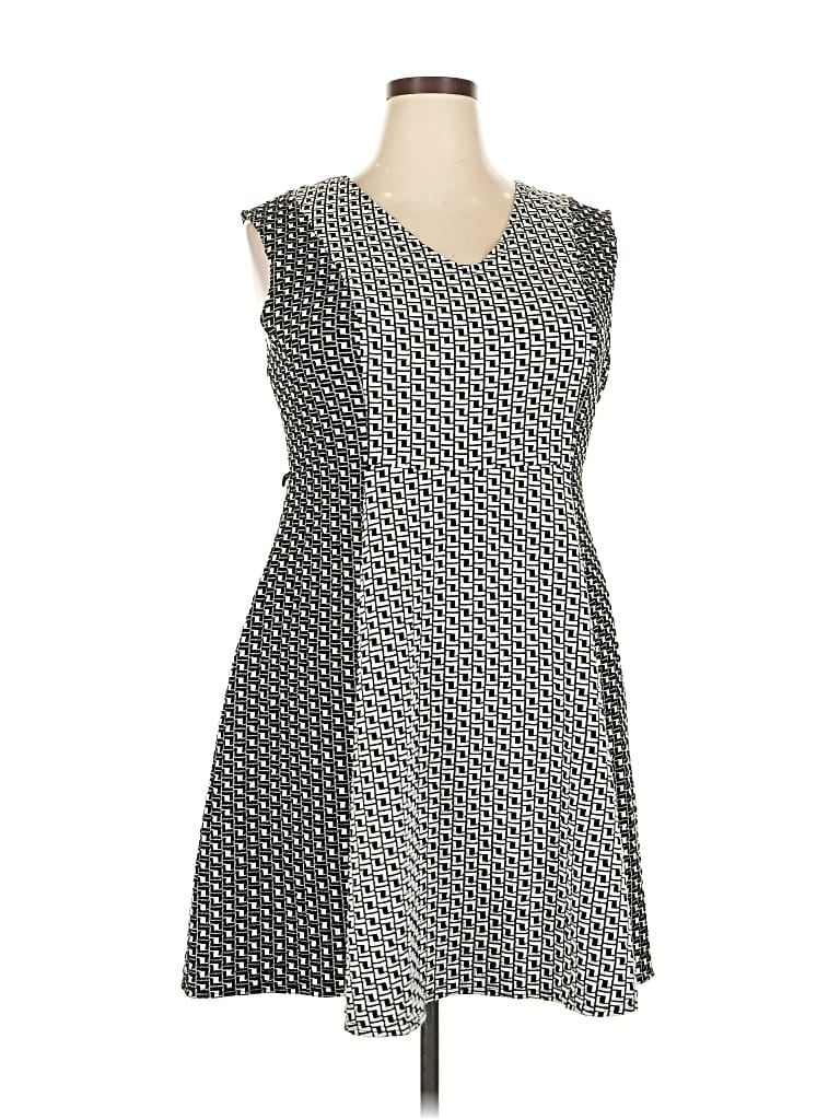 Pre-owned Lane Bryant Casual Dress In Gray