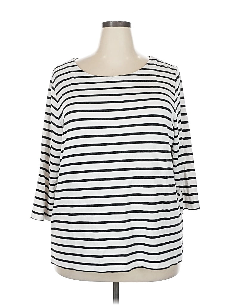 Pre-owned Tribal Jeans 3/4 Sleeve T-shirt In White