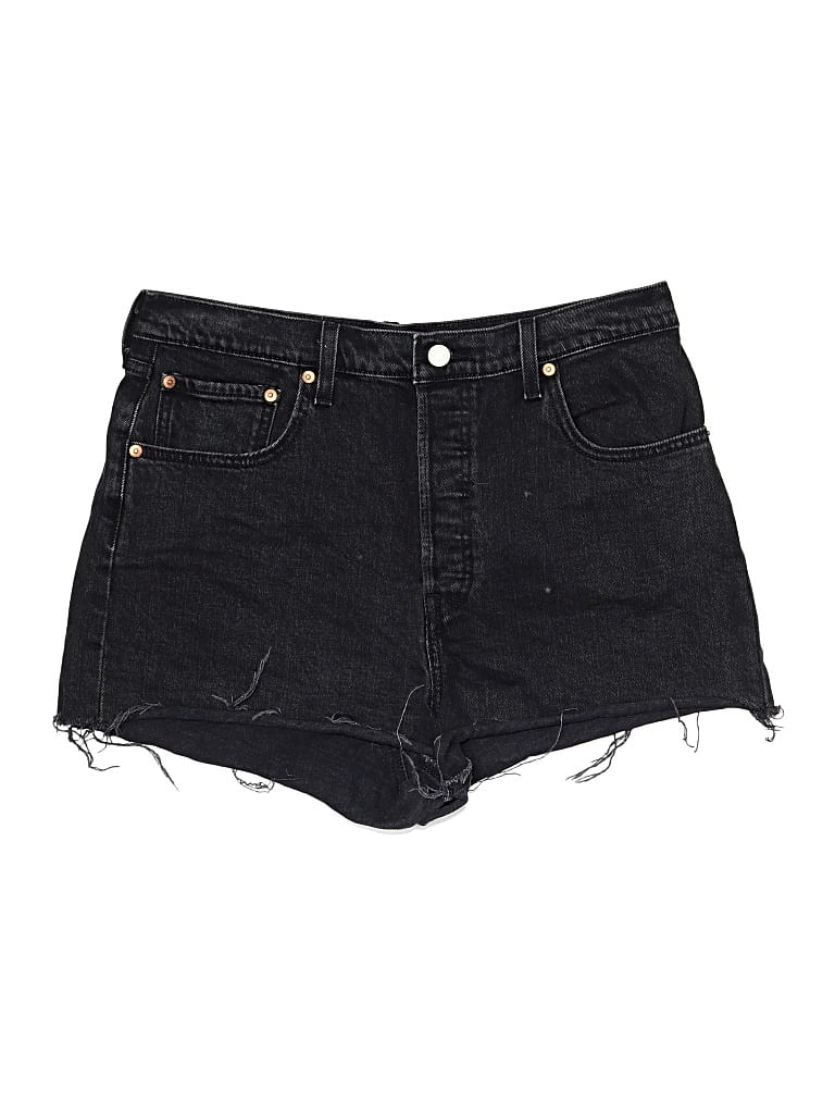 Pre-owned Levi's Denim Shorts In Black