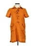 Maeve 100% Linen Orange Short Sleeve Top Size 00 (petite) - photo 1