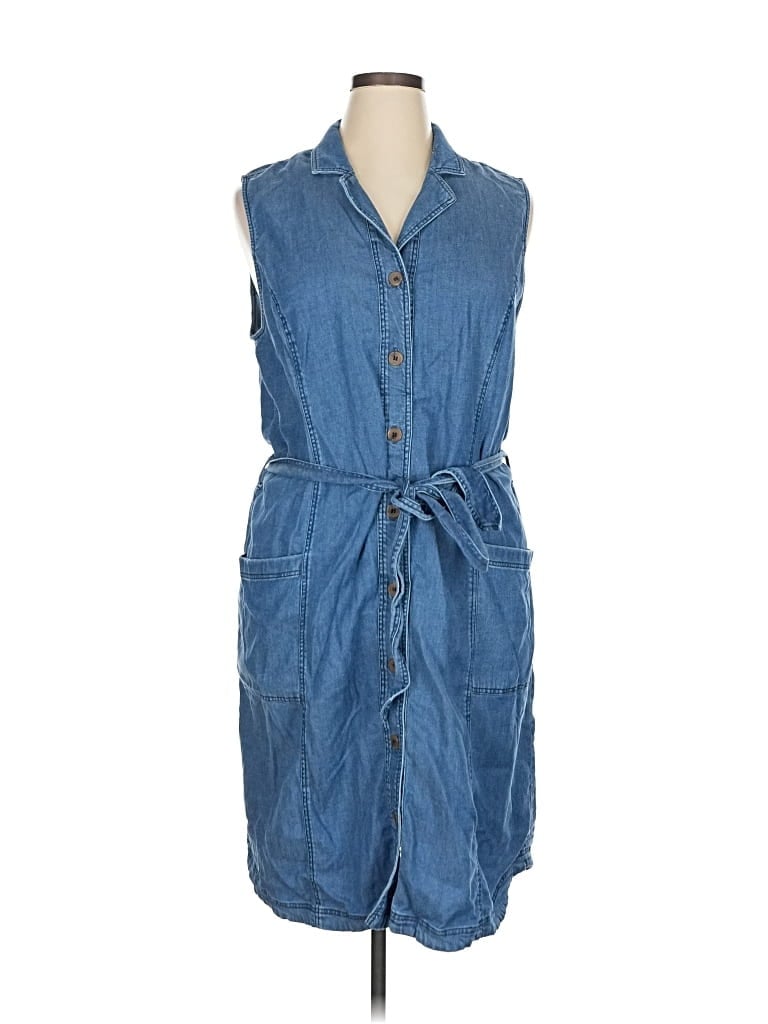 Pre-owned Soft Surroundings Casual Dress In Blue
