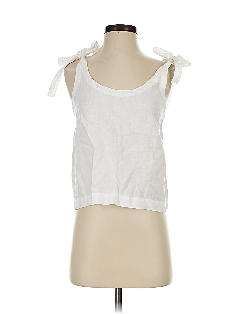 Pre-owned Joie Sleeveless Blouse In White