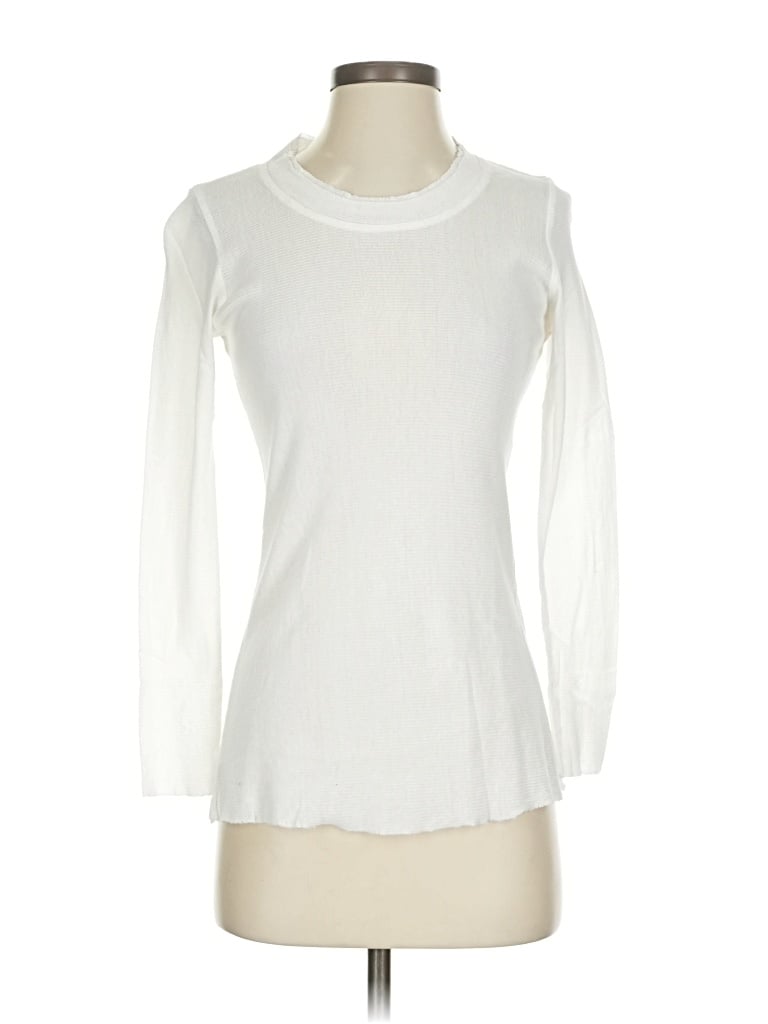 Pre-owned Cynthia Ashby 3/4 Sleeve T-shirt In White