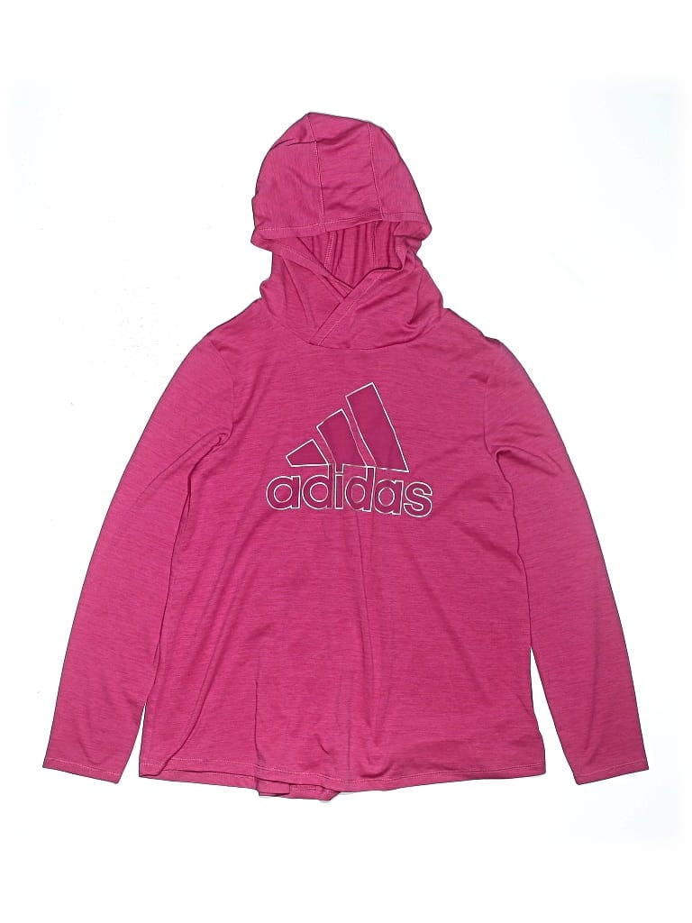 Pre-owned Adidas Originals Kids' Pullover Hoodie In Pink