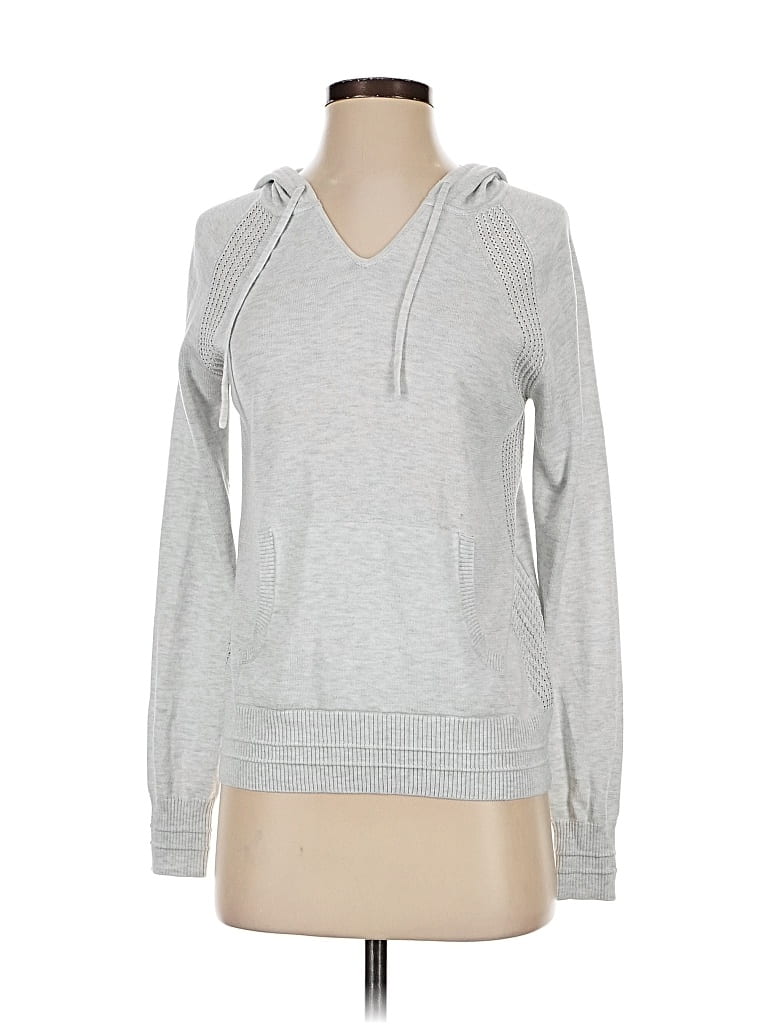 Pre-owned Athleta Sweatshirt In Silver