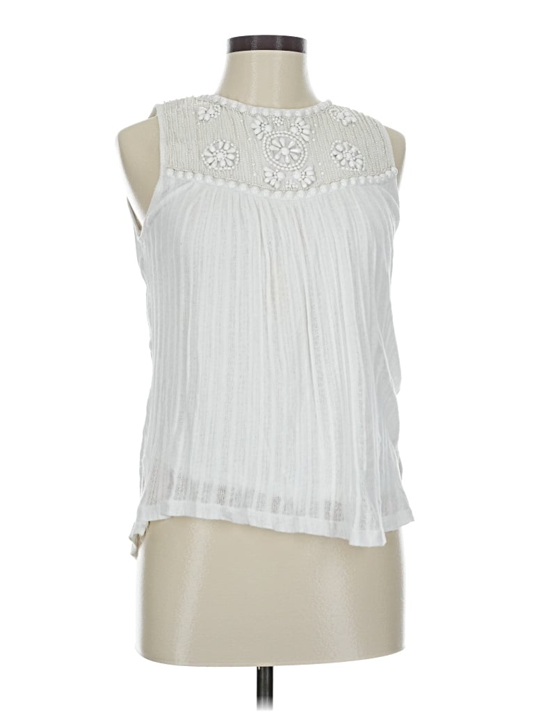 Pre-owned Moulinette Soeurs Sleeveless Blouse In White