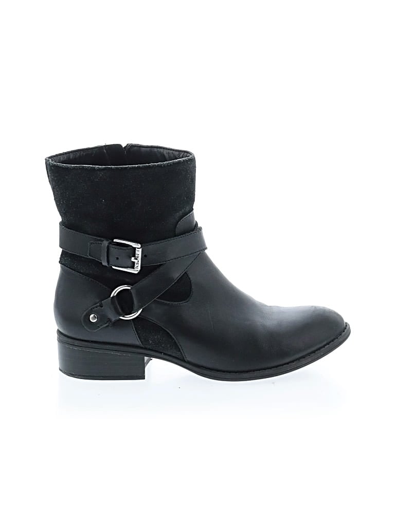Pre-owned Polo Ralph Lauren Ankle Boots In Black