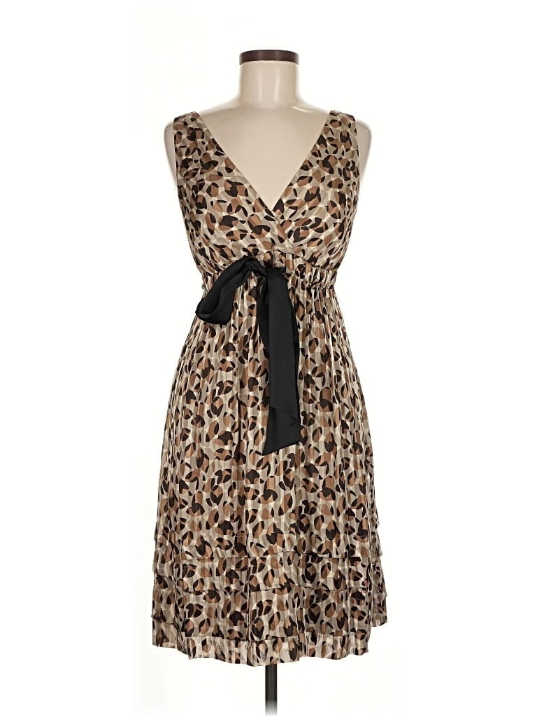 Pre-owned Bcbgmaxazria Cocktail Dress In Brown