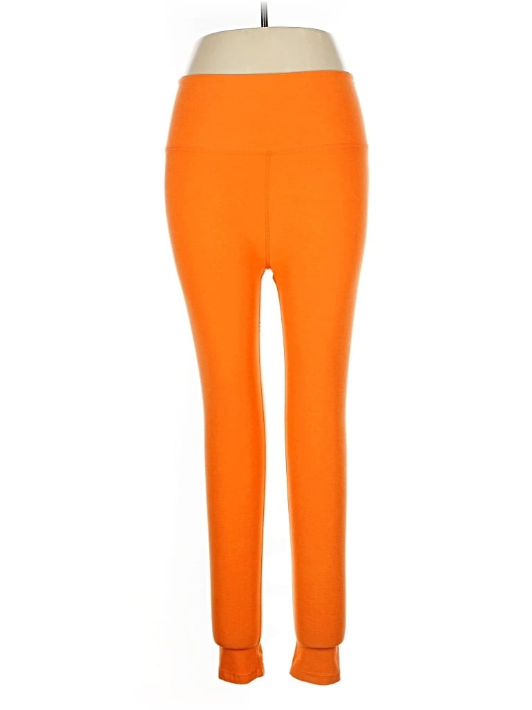 Pre-owned Beyond Yoga Active Pants In Orange