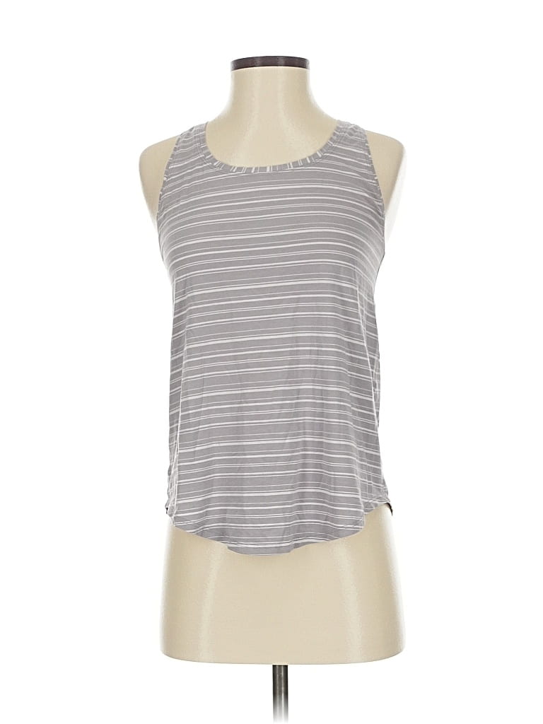 Pre-owned Lululemon Athletica Tank Top Gray Halter Neckline Tops