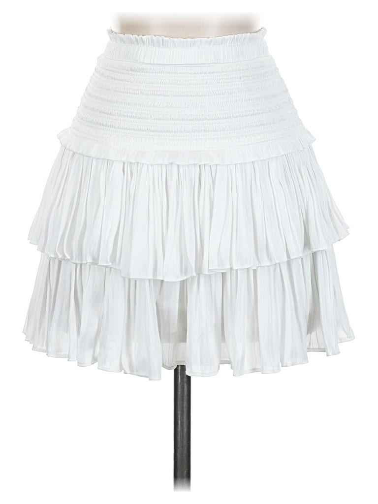 Pre-owned Reset Casual Skirt In White