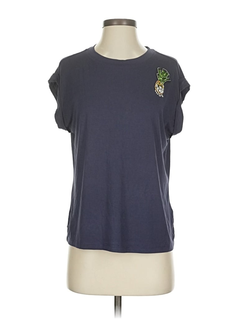 Pre-owned Philosophy Republic Clothing Short Sleeve Top Gray Crew Neck Tops