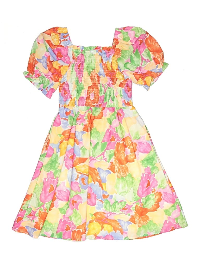 Pre-owned Hayden Girls Kids' Dress In Orange