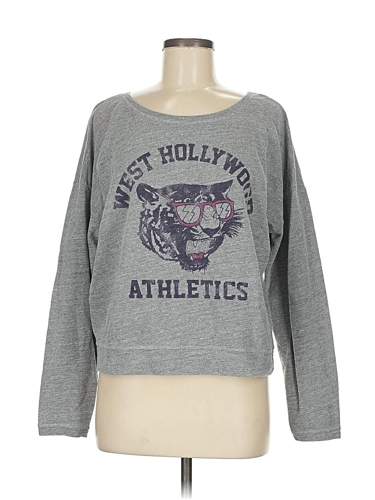 Pre-owned Forever 21 Sweatshirt In Gray