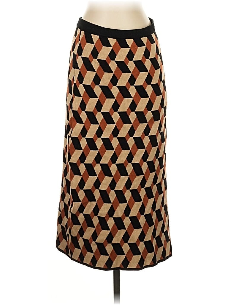 Pre-owned House Of Harlow 1960 Formal Skirt In Brown