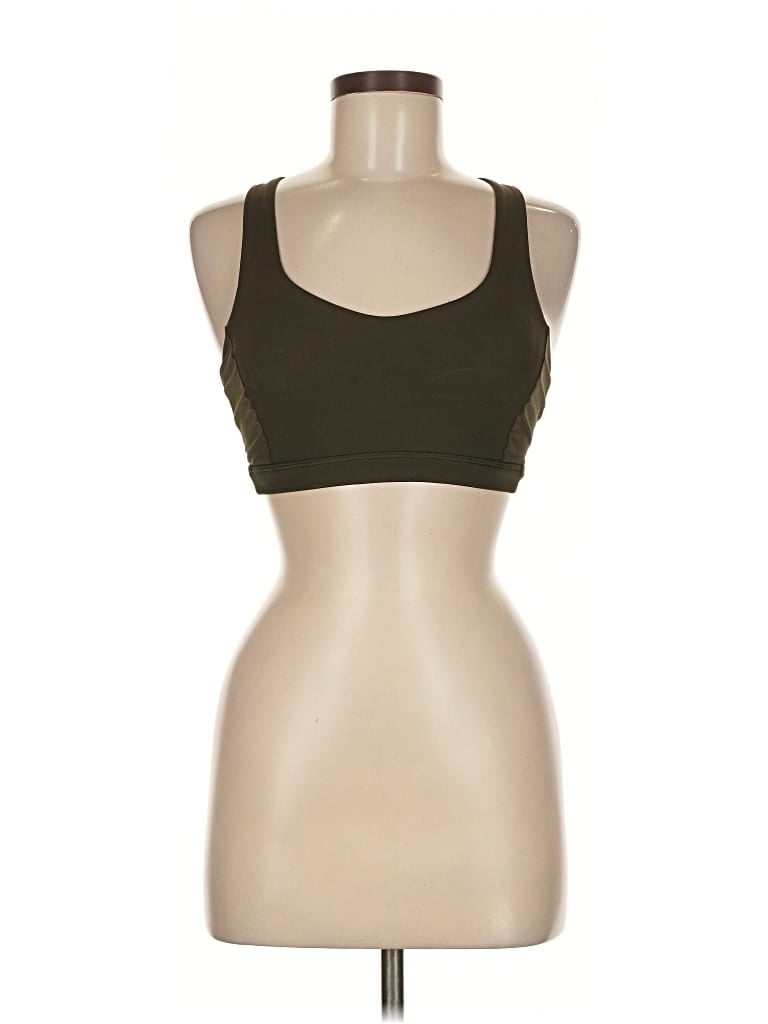 Pre-owned Lululemon Athletica Sports Bra In Green