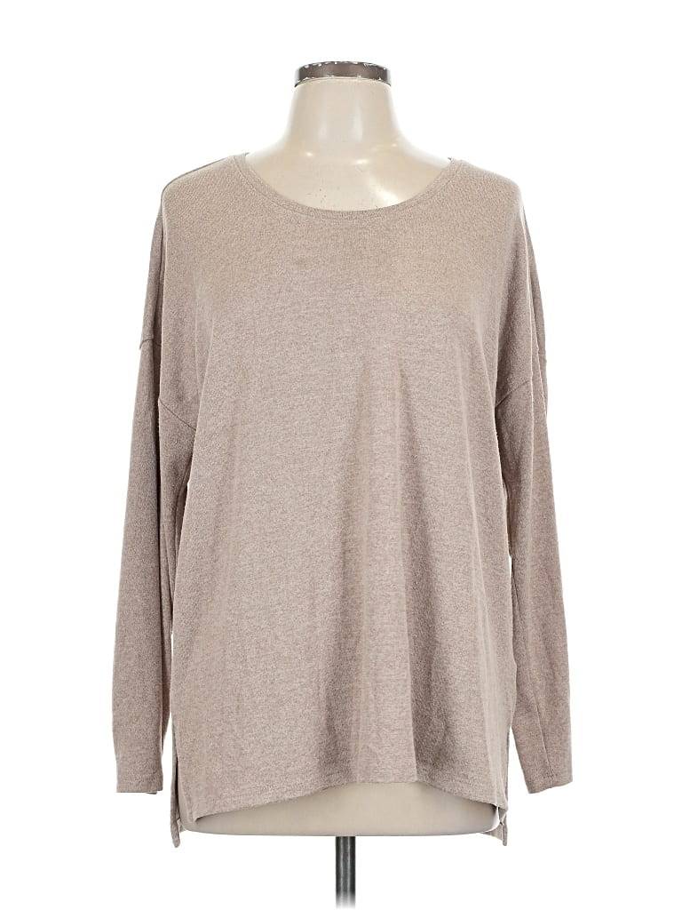 Pre-owned Banana Republic Long Sleeve T-shirt In Brown