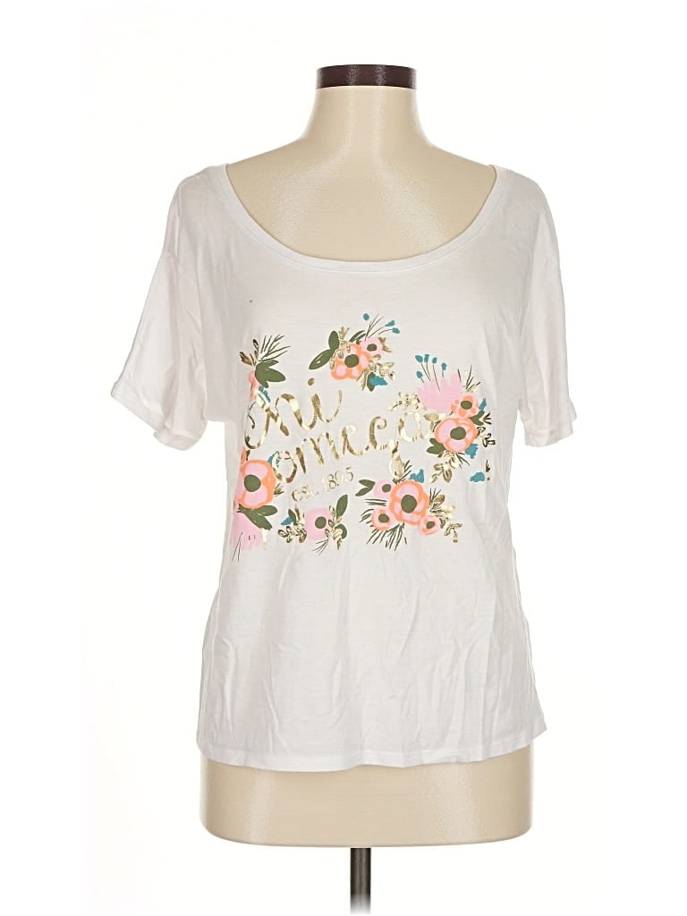Pre-owned Bella Short Sleeve T-shirt In White