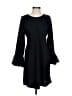 J.Crew 100% Polyester Solid Black Casual Dress Size 4 - photo 1