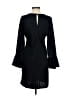 J.Crew 100% Polyester Solid Black Casual Dress Size 4 - photo 2