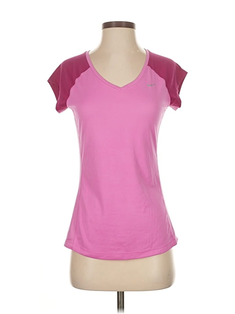 Pre-owned Nike Active T-shirt In Pink