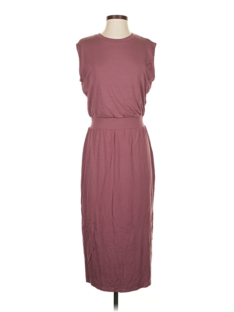 Pre-owned Athleta Casual Dress In Burgundy