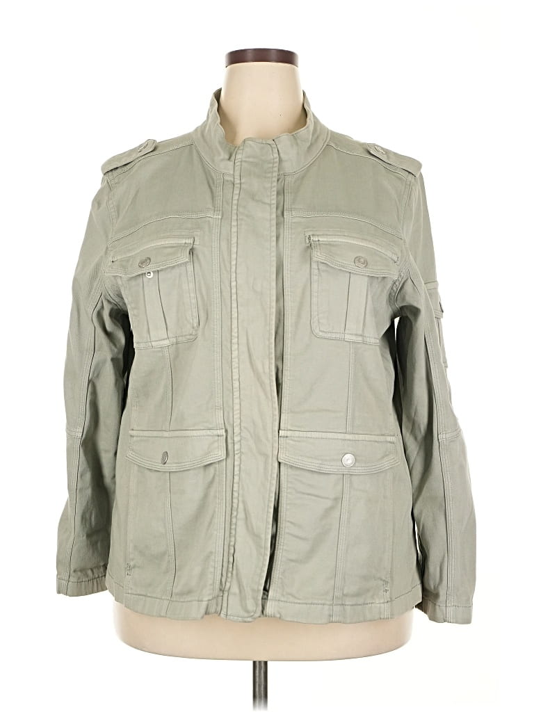 Pre-owned Kensie Jacket In Green