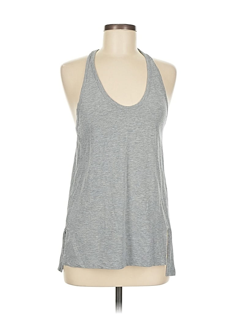 Pre-owned Lululemon Athletica Tank Top Gray Halter Neckline Tops