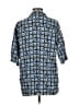 Knightsbridge 100% Rayon Paisley Blue 3/4 Sleeve Button-Down Shirt Size M - photo 2
