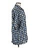 Knightsbridge 100% Rayon Paisley Blue 3/4 Sleeve Button-Down Shirt Size M - photo 4