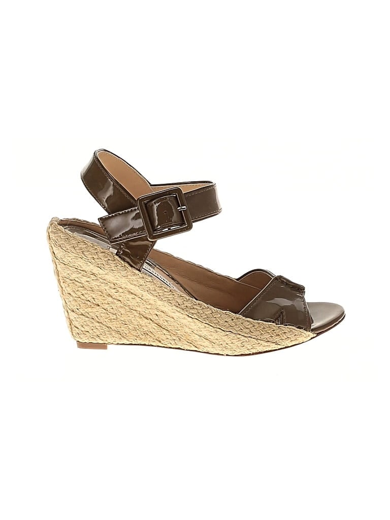 Pre-owned Diane Von Furstenberg Wedges In Brown