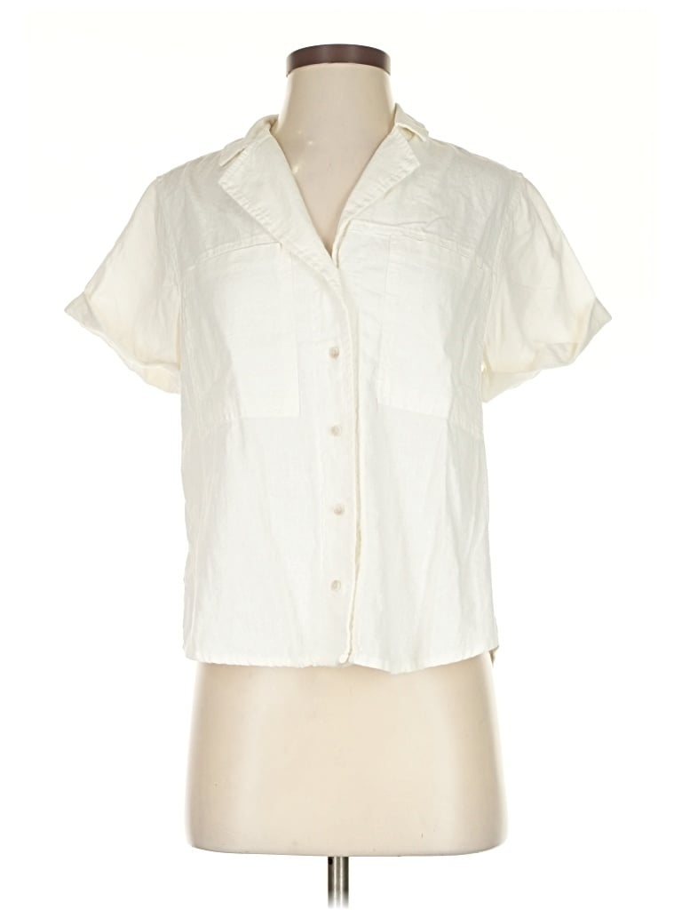 Universal Thread Short Sleeve Blouse In White