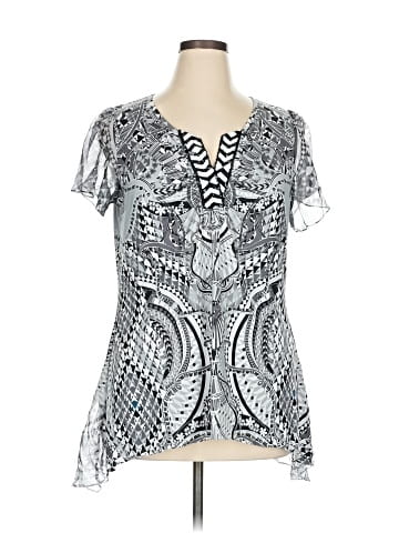 Live and Let Live Short Sleeve Blouse (view 1)