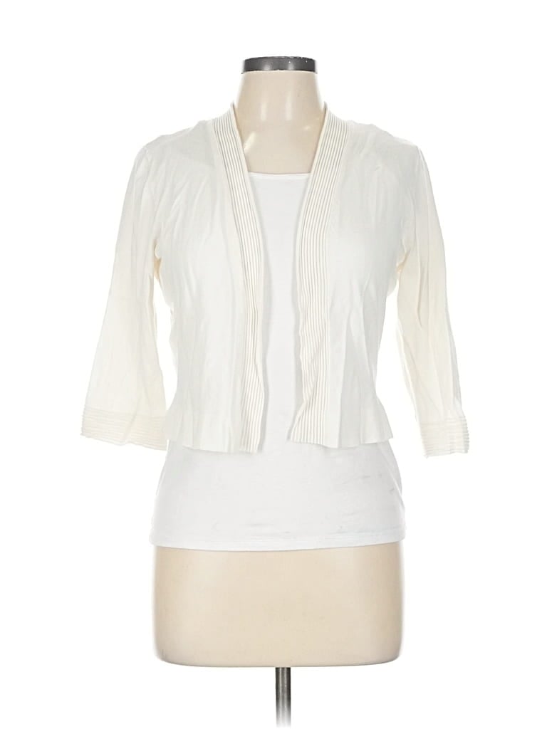 Pre-owned Roz & Ali Shrug In White