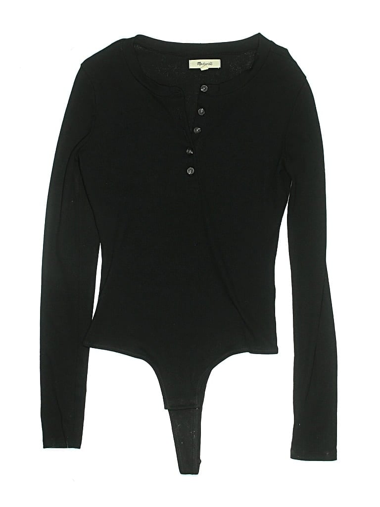 Pre-owned Madewell Bodysuit In Black