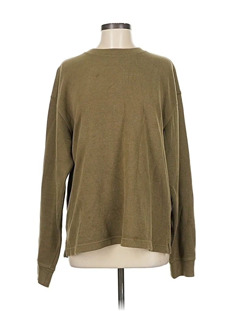 Pre-owned Zara Sweatshirt In Green