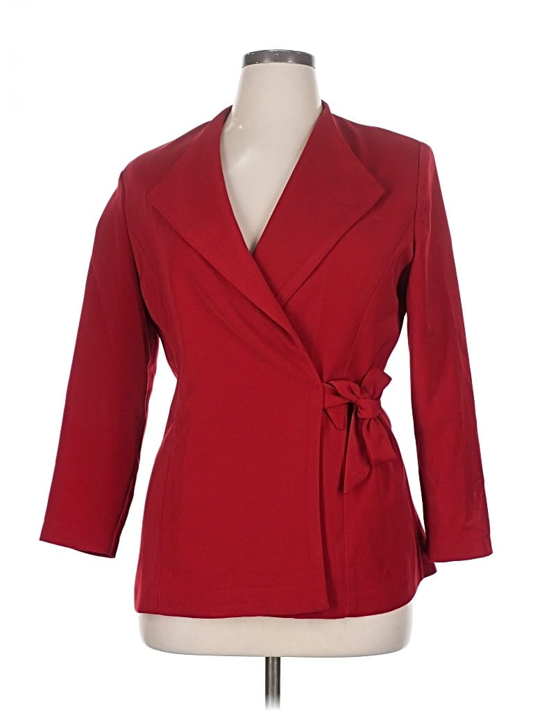 Pre-owned Jessica Howard Blazer Jacket In Red