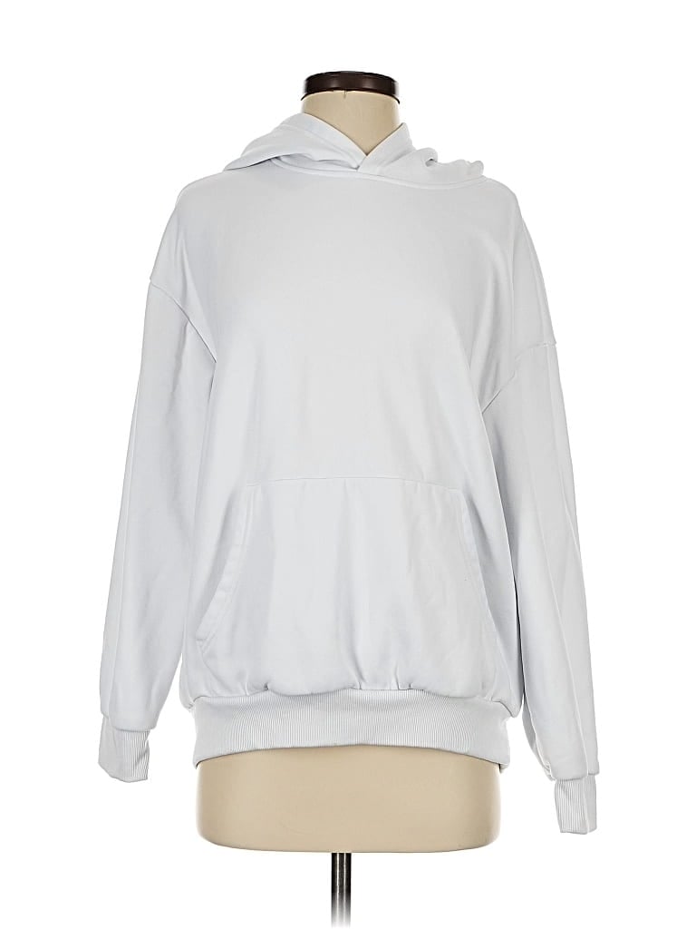 Pre-owned Unbranded Zip Up Hoodie In White