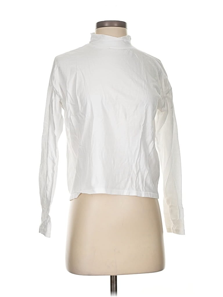 Pre-owned Everlane Long Sleeve Turtleneck In White