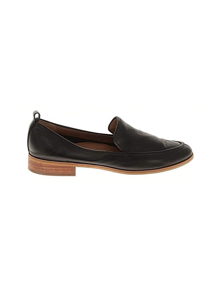 Pre-owned Susina Flats In Black