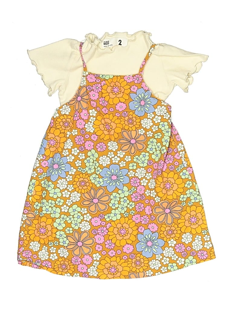 Pre-owned Cotton On Kids' Dress In Yellow