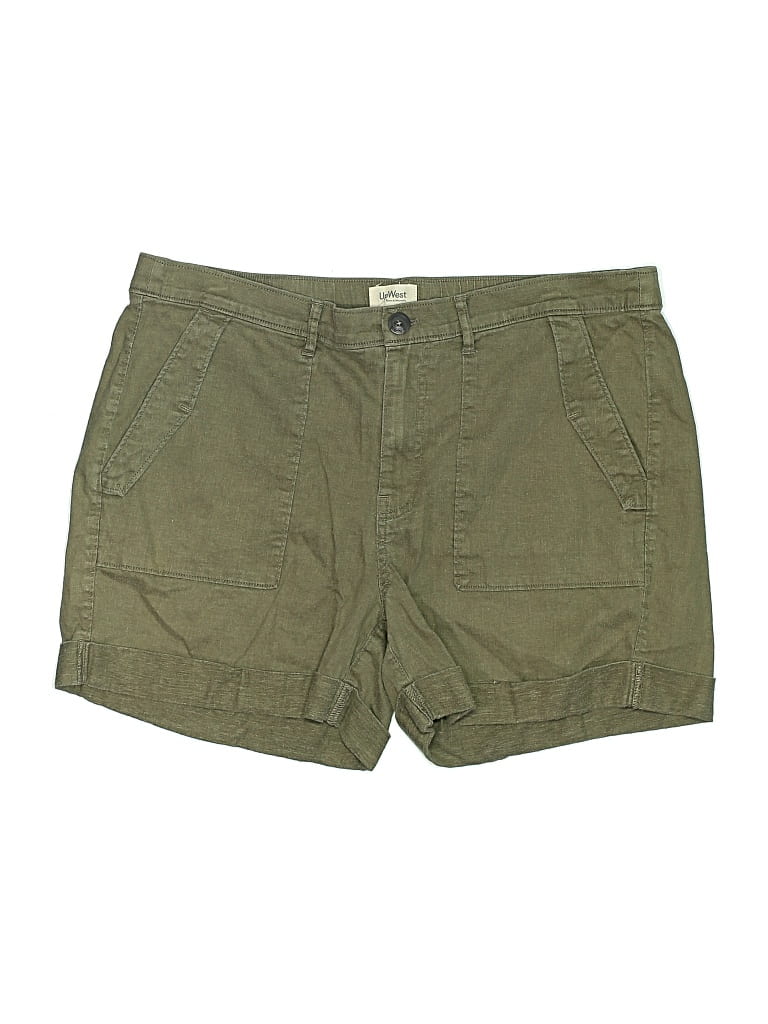 Pre-owned Upwest Khaki Shorts In Green