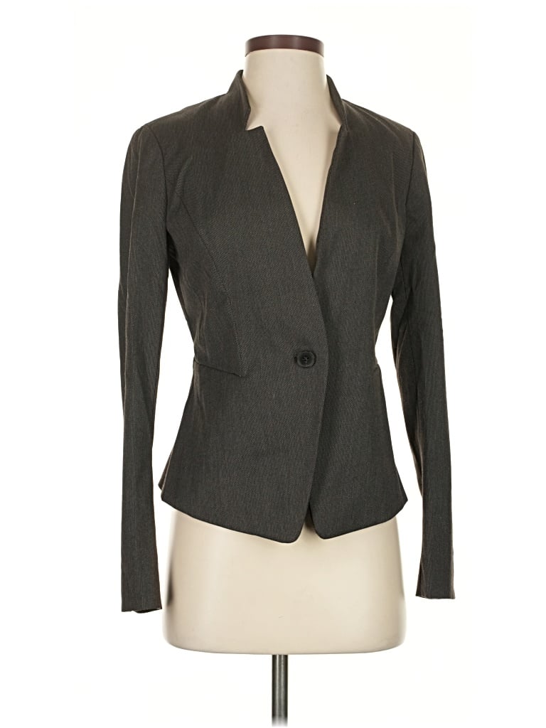 Pre-owned Ann Taylor Factory Blazer Jacket In Gray