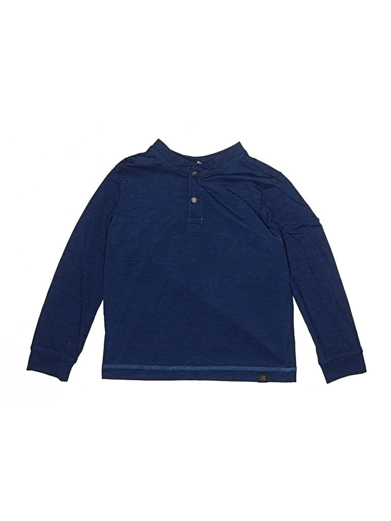 Pre-owned Zeroxposur Kids' Long Sleeve Polo Shirt In Blue